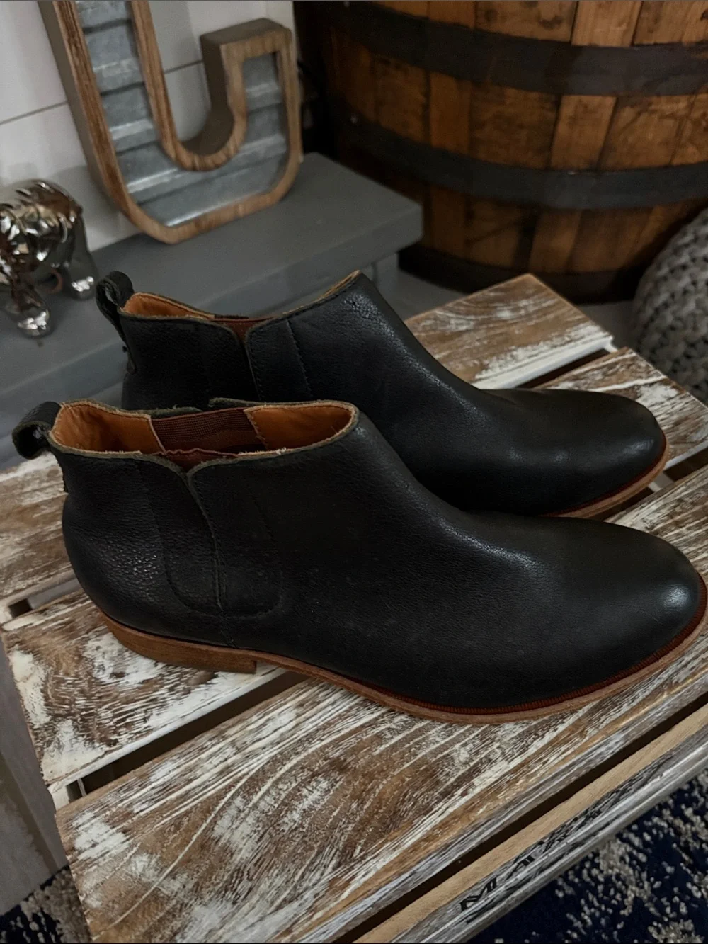 Kork-Ease Men's Black Leather Chukka Boots